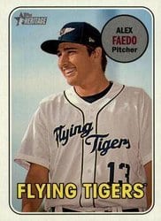 2018 Topps Heritage Minor League Base Set Alex Faedo #9 card