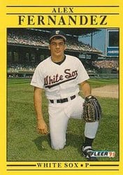 1991 Fleer Base Set Alex Fernandez #117 card