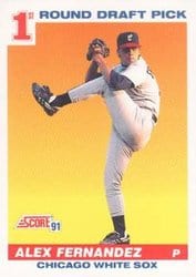 1991 Score Base Set Alex Fernandez #382 card