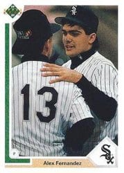 1991 Upper Deck Base Set Alex Fernandez #645 card