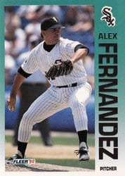 1992 Fleer Base Set Alex Fernandez #78 card
