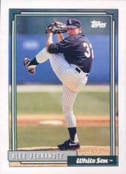 1992 Topps Base Set Alex Fernandez #755 card