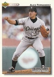 1992 Upper Deck Base Set Alex Fernandez #551 card