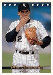 1993 Upper Deck Base Set Alex Fernandez #362 card