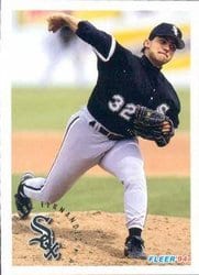 1994 Fleer Base Set Alex Fernandez #80 card