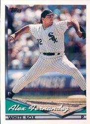 1994 Topps Base Set Alex Fernandez #599 card