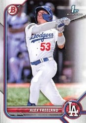 2022 Bowman Draft Base Set Alex Freeland #BD-194 card