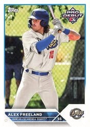 2023 Topps Pro Debut Base Set Alex Freeland #PD-83 card
