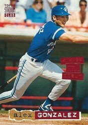 1994 Stadium Club Base Set Alex Gonzalez #695 card