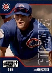 2002 Upper Deck 40-Man Base Set Alex Gonzalez #608 card