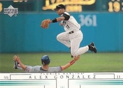 2002 Upper Deck Base Set Alex Gonzalez #371 card