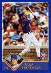 2003 Topps Base Set Alex Gonzalez #266 card