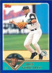 2003 Topps Base Set Alex Gonzalez #96 card