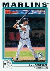 2004 Topps Base Set Alex Gonzalez #144 card
