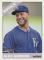 2015 Topps Heritage Base Set Alex Gordon #471 card