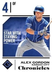 2018 Panini Chronicles Base Set Alex Gordon #49 card