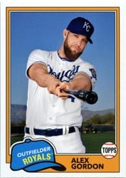 2018 Topps Archives Base Set Alex Gordon #230 card