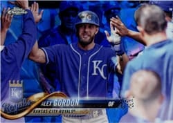 2018 Topps Chrome Sapphire Edition Base Set Alex Gordon #549 card