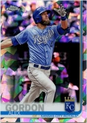 2019 Topps Chrome Sapphire Edition Base Set Alex Gordon #319 card