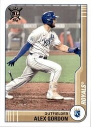 2021 Topps Big League Base Set Alex Gordon #77 card