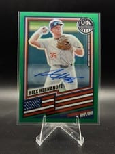 2026 Panini Stars & Stripes Prizm Signatures Prizms Alex Hernandez #55 card
