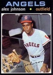 1971 Topps Base Set Alex Johnson #590 card