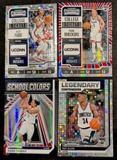 2024 Panini UConn Contenders School Colors Alex Karaban Red White Blue #4 card