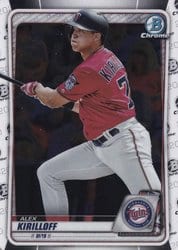 2020 Bowman Chrome Prospects Alex Kirilloff #BCP-80 card