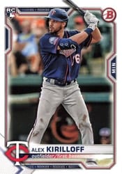 2021 Bowman Base Set Alex Kirilloff #75 card