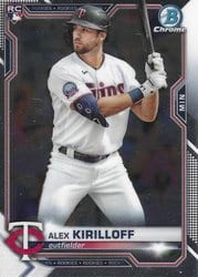 2021 Bowman Chrome Base Set Alex Kirilloff #3 card