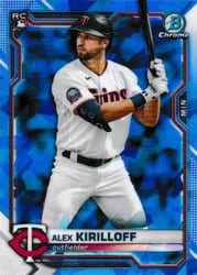 2021 Bowman Chrome Sapphire Edition Base Set Alex Kirilloff #3 card