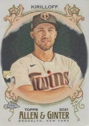 2021 Topps Allen & Ginter Chrome Base Set Alex Kirilloff #116 card
