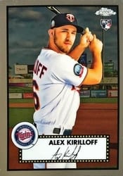 2021 Topps Chrome Platinum Anniversary Base Set Alex Kirilloff #63 card