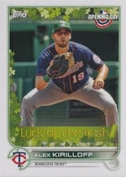2022 Topps Opening Day Luck of the Irish Alex Kirilloff #LI-18 card