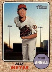 2017 Topps Heritage Base Set Alex Meyer #591 card