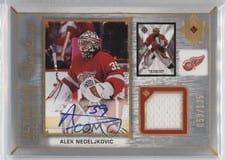 2021-22 Upper Deck Ultimate Collection Ultimate Display Autograph Jersey Alex Nedeljkovic #UDA-AN card