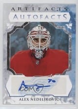 2023-24 Upper Deck Artifacts Autograph Facts Alex Nedeljkovic #AF-AN card