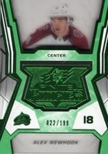 2021-22 SPx Finite Rookies Alex Newhook #F-10 card