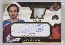 2021-22 SPx Rookie Autograph Jersey Alex Newhook #AN card