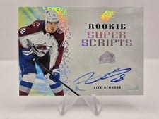 2021-22 SPx Rookie Superscripts Alex Newhook #RSS-AN card
