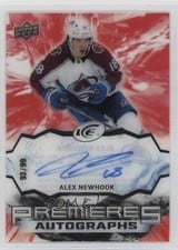 2021-22 Upper Deck Ice Ice Premieres Autograph Alex Newhook #IPA-AN card