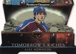 2022-23 Parkhurst Champions Tomorrow's Riches Alex Newhook #TR-14 card