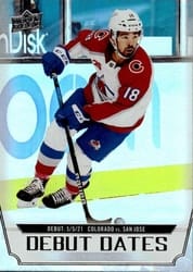 2022-23 Upper Deck Debut Dates Alex Newhook #DD-7 card