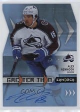 2023-24 Upper Deck Synergy Greater Than Signatures Alex Newhook #GT-AN card