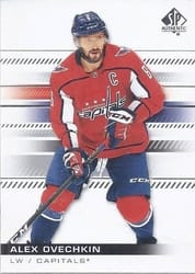 2019-20 SP Authentic Base Set Alex Ovechkin #100 card
