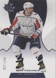 2019-20 Upper Deck Ultimate Collection Base Set Alex Ovechkin #75 card