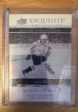 2021-22 Upper Deck Black Diamond Exquisite Collection Moments Alex Ovechkin #ECM-AO card