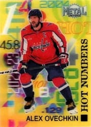 2022-23 SkyBox Metal Universe Hot Numbers Alex Ovechkin #HN-6 card