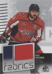 2022-23 SP Game Used Authentic Fabrics Alex Ovechkin #AF-AO card