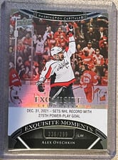 2022-23 Upper Deck Black Diamond Exquisite Collection Moments Alex Ovechkin #ECM-AO card